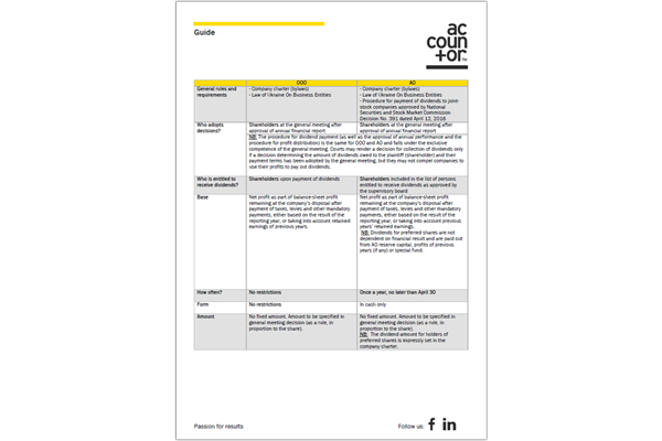 Dividend payment guide for company owners and directors