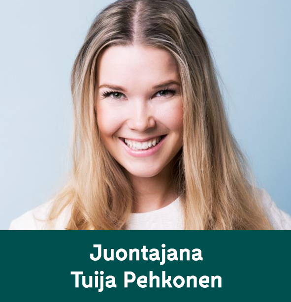 Juontajana Tuija Pehkonen