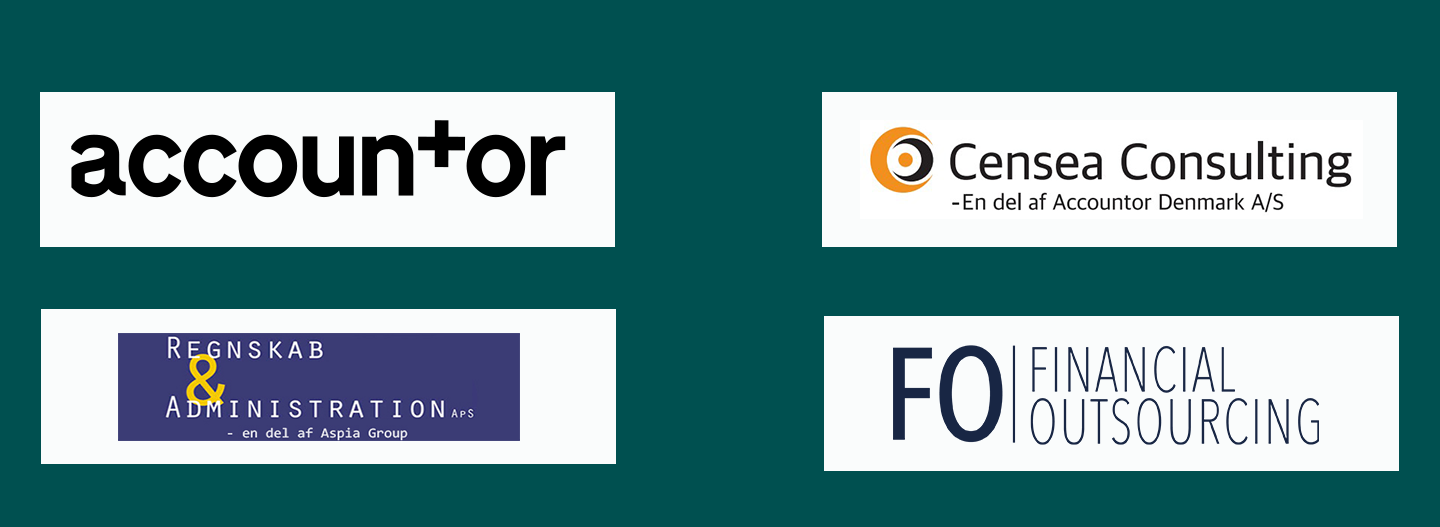 Vi servicerer vores kunder i fire brands i Danmark - Accountor Denmark - en del af Aspia Group