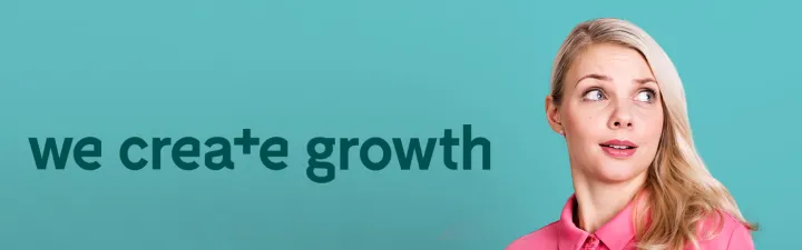 we create growth banner