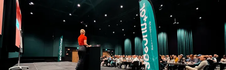Sigrid Ødegårdshaugen holder foredrag for Accountor
