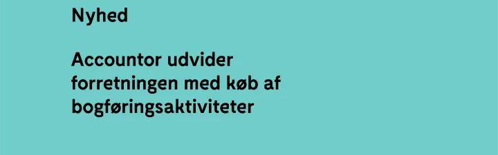 Accountor udvider forretningen 