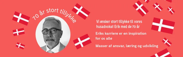 Accountor ønsker Erik tillykke med de 70 år