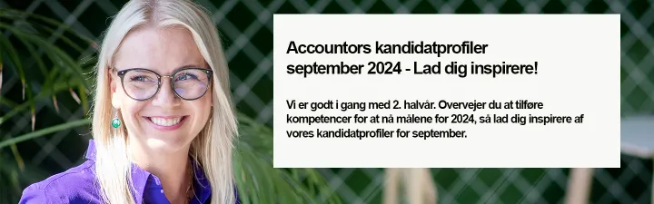 Økonomimedarbejdere - Accountors kandidatprofiler september 2024
