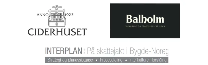 Logoer for Ciderhuset, Balholm og Interplan