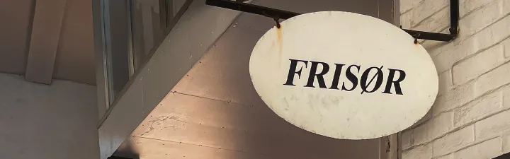 Frisørskilt