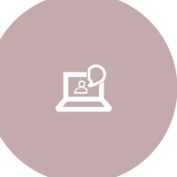 Webinar icon beige